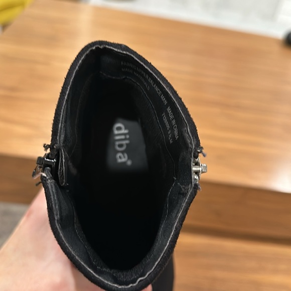 Faux suede ankle boots with zipper detail - Picture 6 of 11